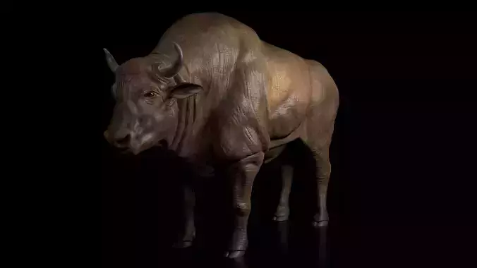 Bison Low-poly 3D model