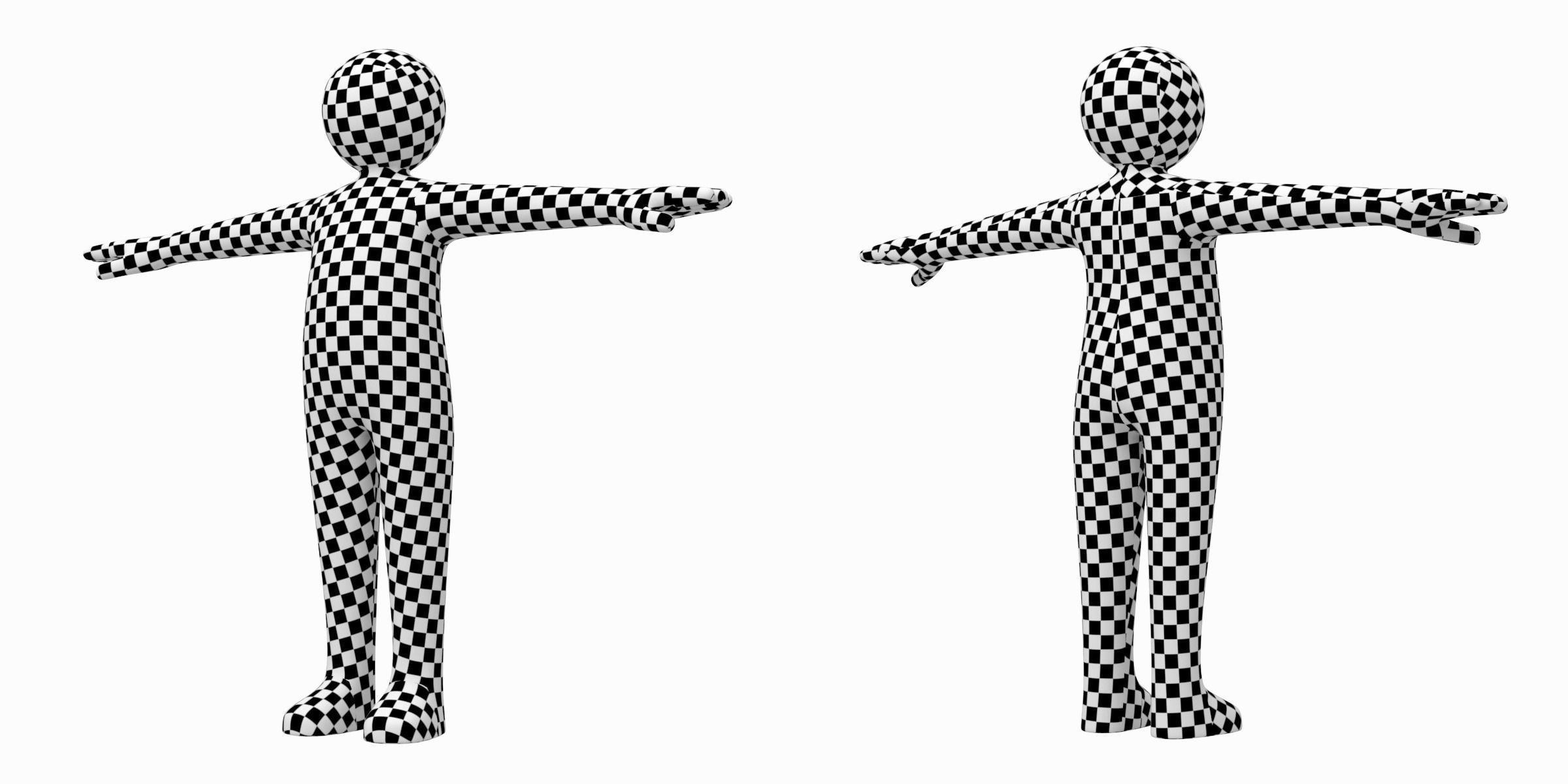 Child Stickman in T-Pose 3D model_13