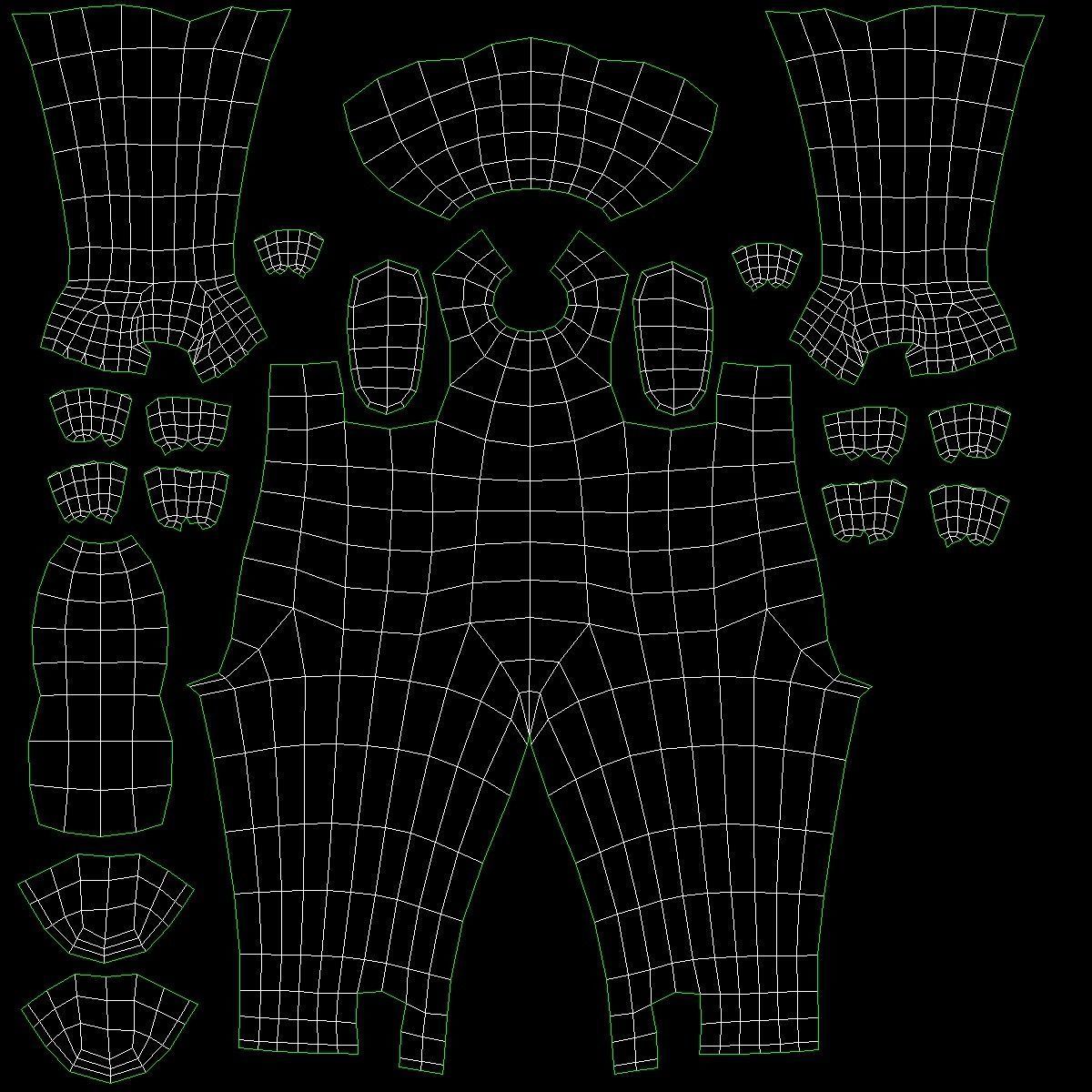 Child Stickman in T-Pose 3D model_14