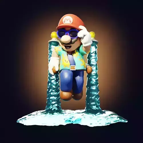 Super Mario Sunshine 3D print model