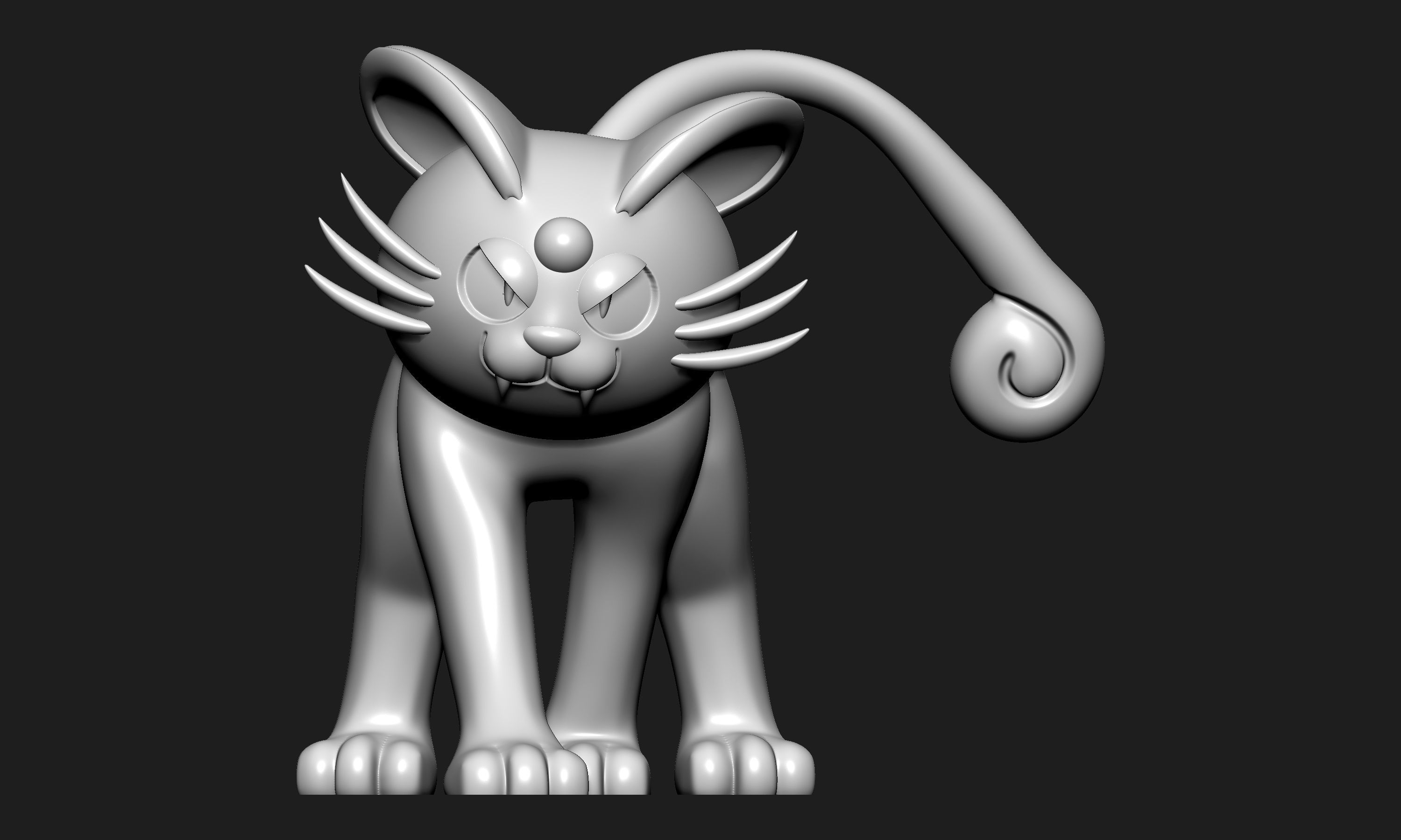 Pokemon - Alolan Persian with 2 poses 3D print model_3