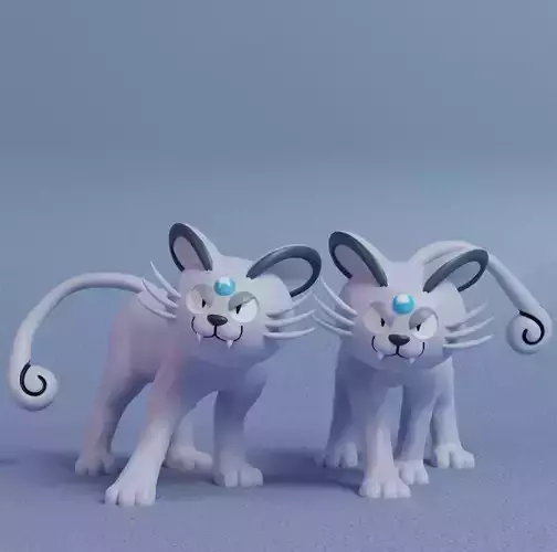 Pokemon - Alolan Persian with 2 poses