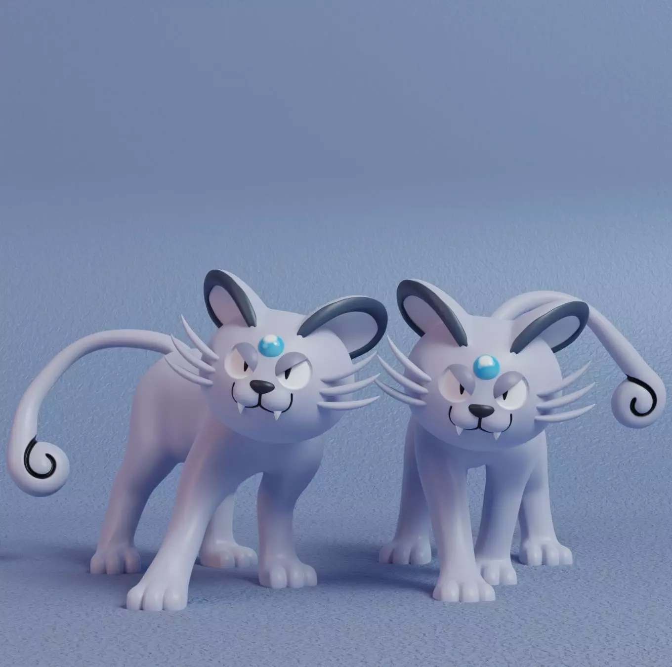 Pokemon - Alolan Persian with 2 poses 3D print model_0