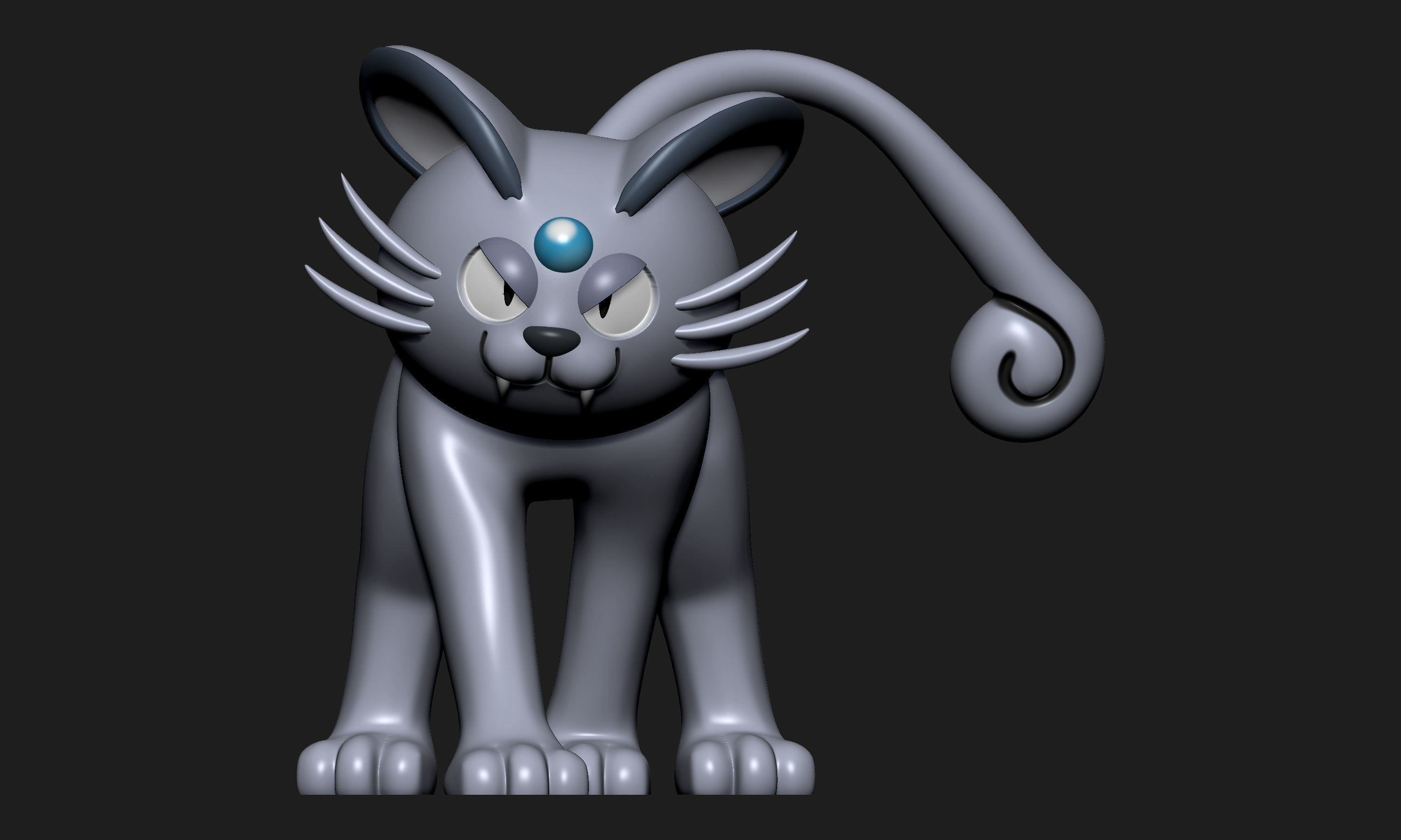 Pokemon - Alolan Persian with 2 poses 3D print model_1