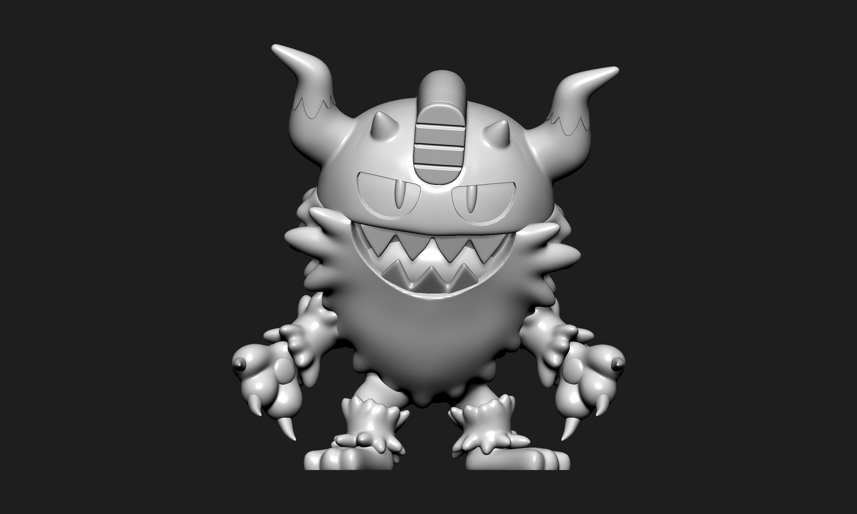 Pokemon - Perrserker with 2 poses 3D print model_3
