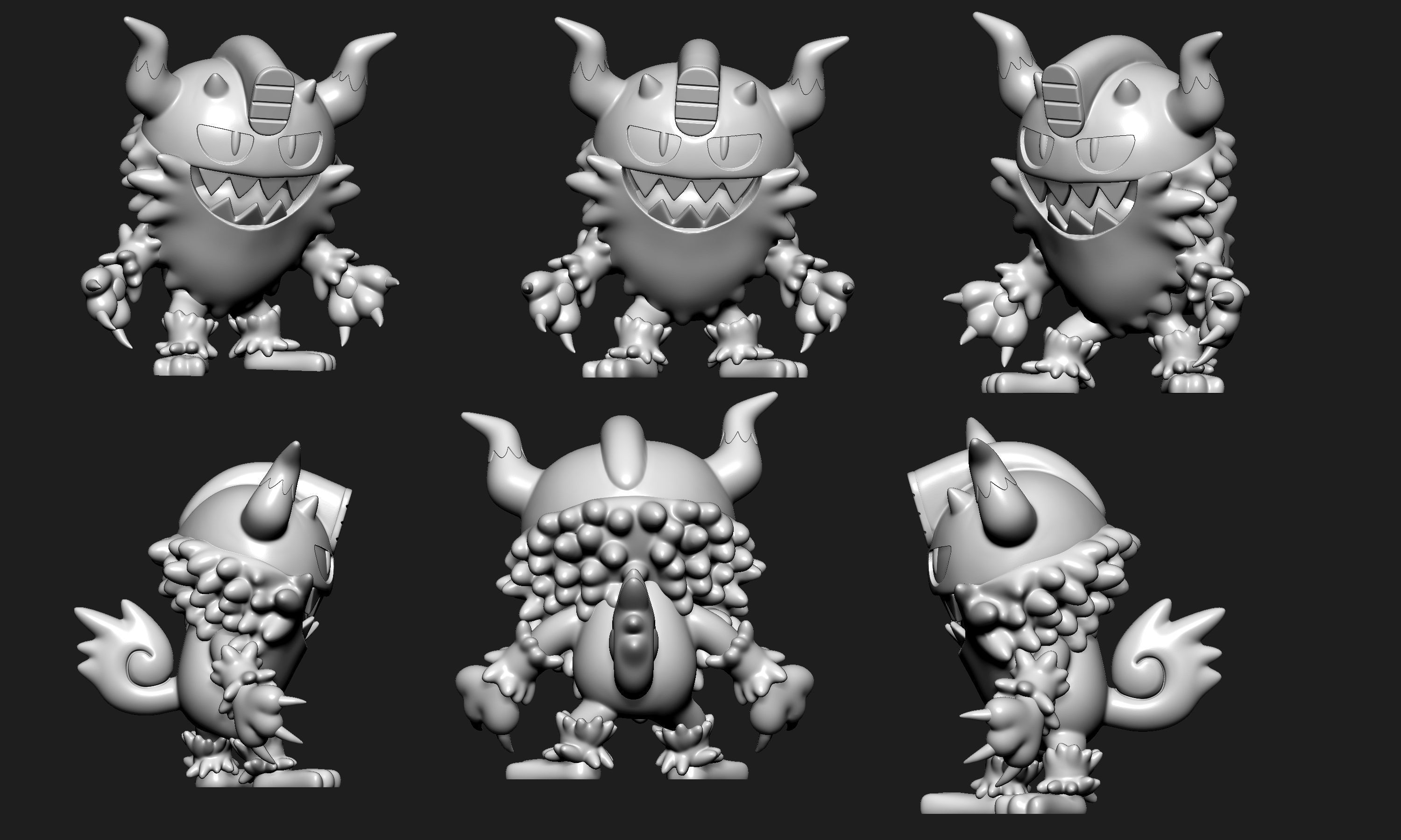 Pokemon - Perrserker with 2 poses 3D print model_4