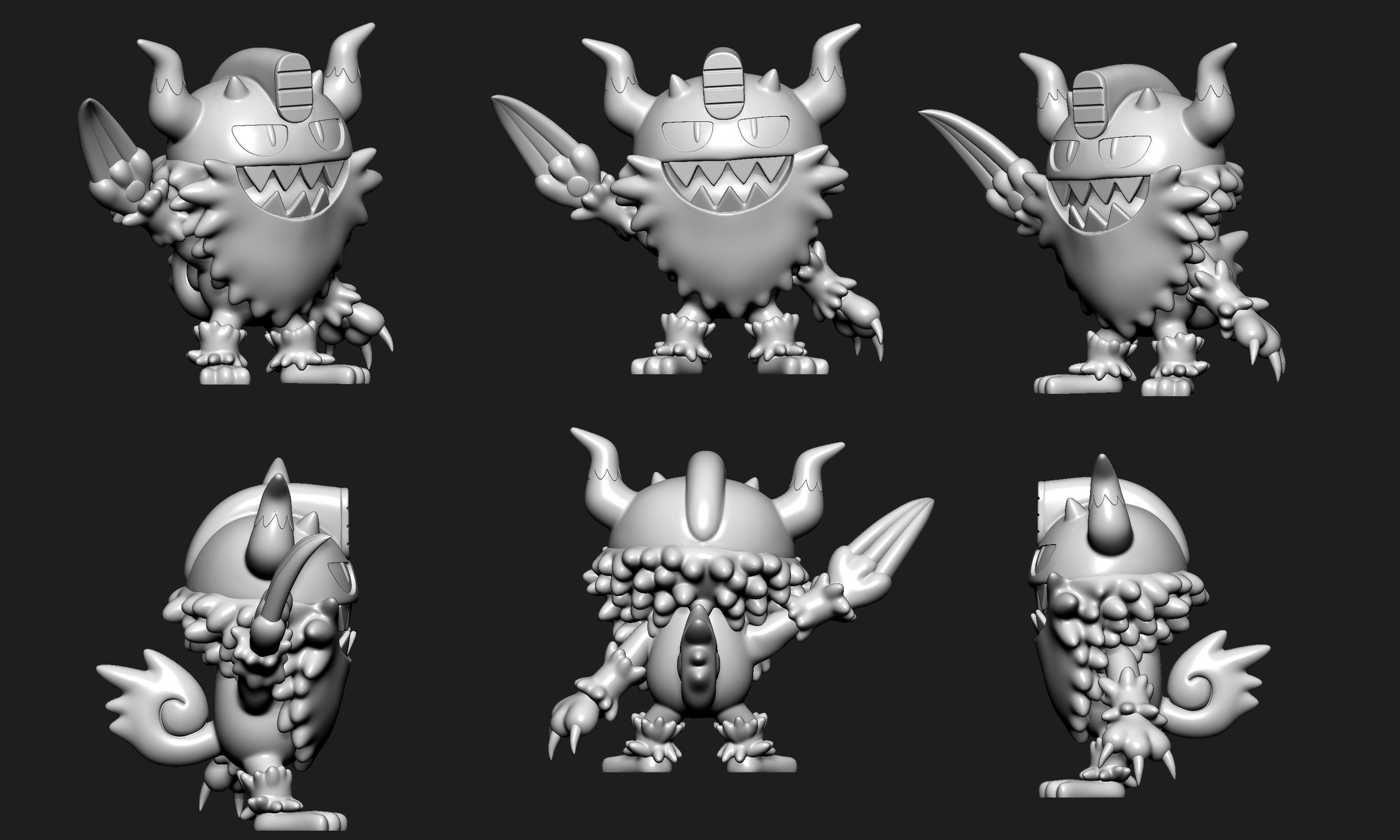 Pokemon - Perrserker with 2 poses 3D print model_8