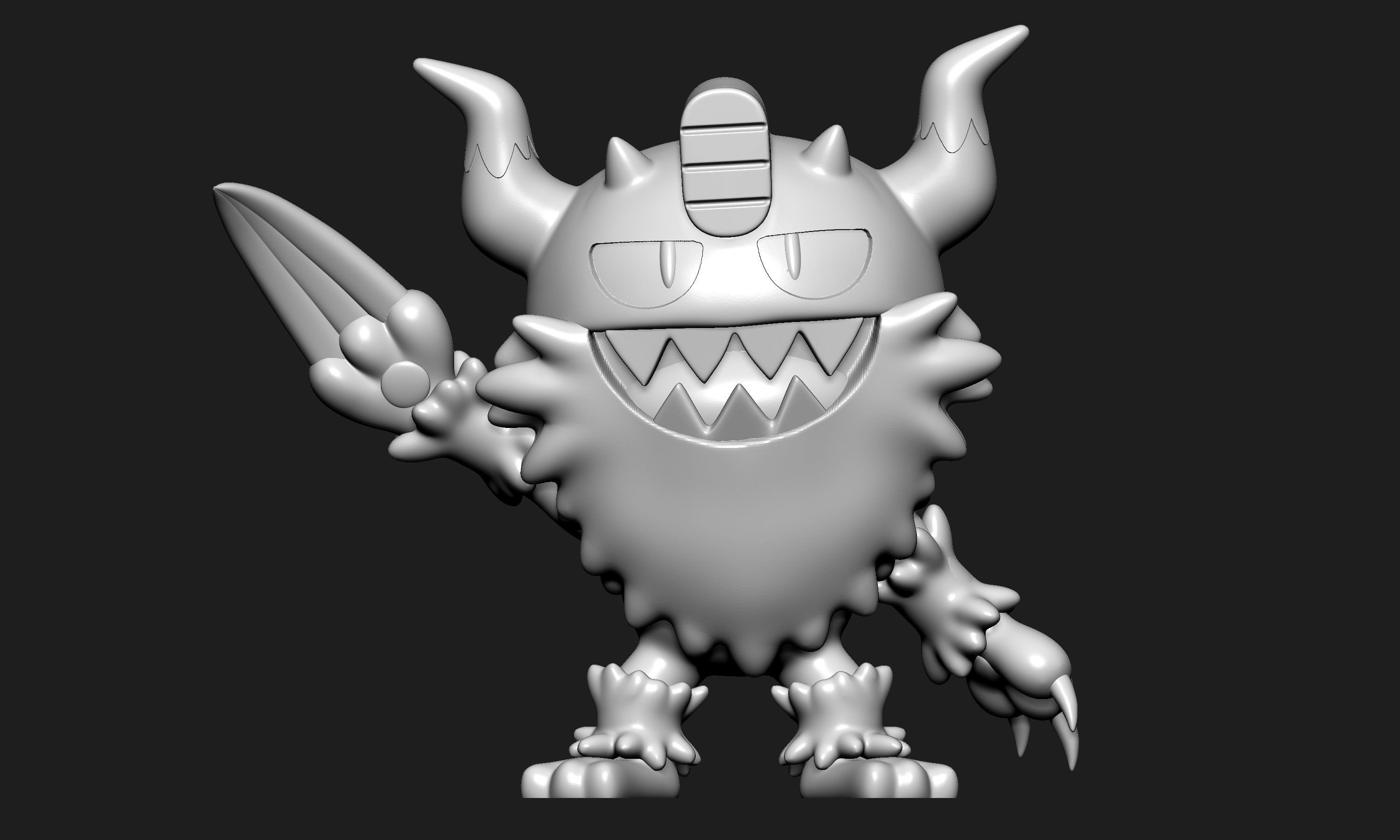 Pokemon - Perrserker with 2 poses 3D print model_7