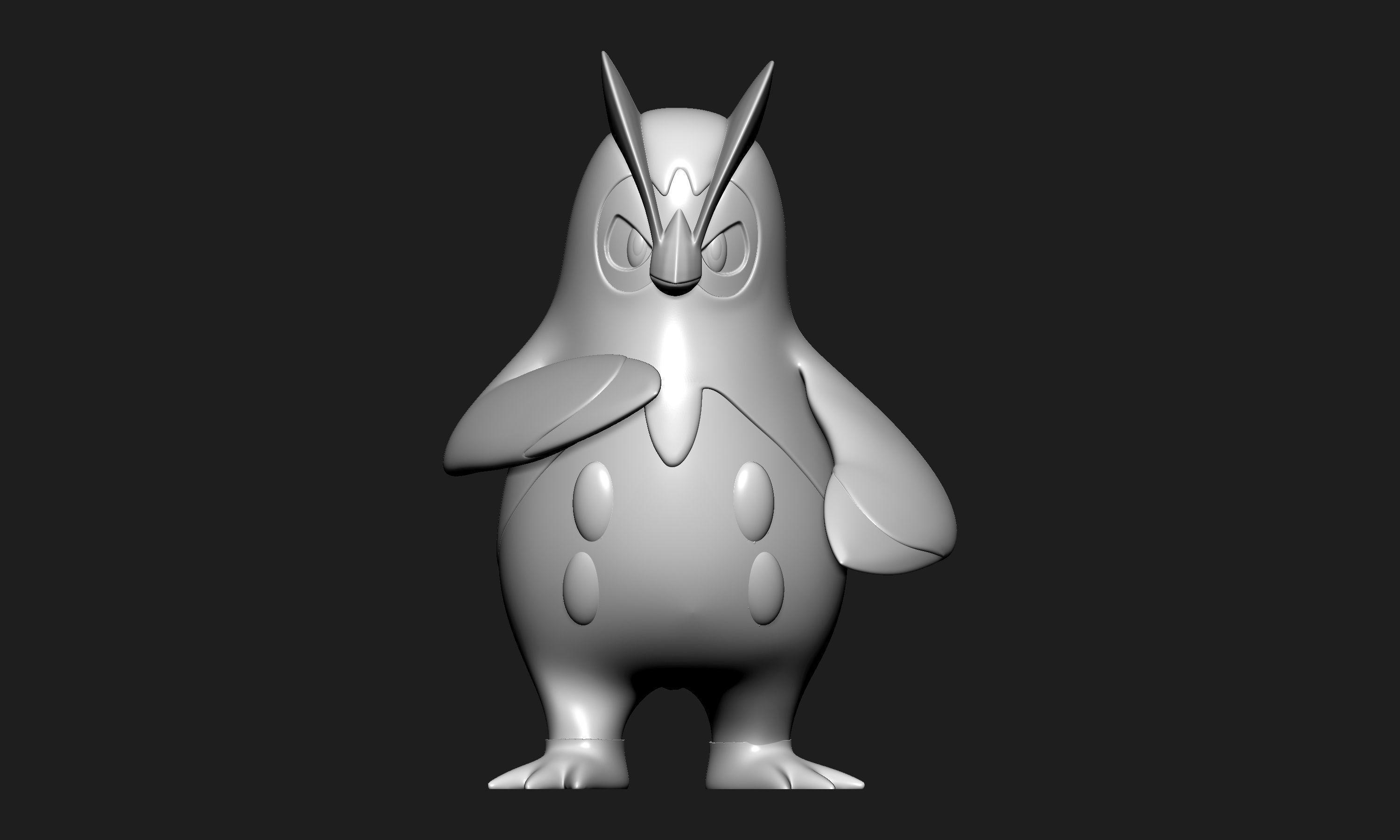 Pokemon - Prinplup with 2 poses 3D print model_7