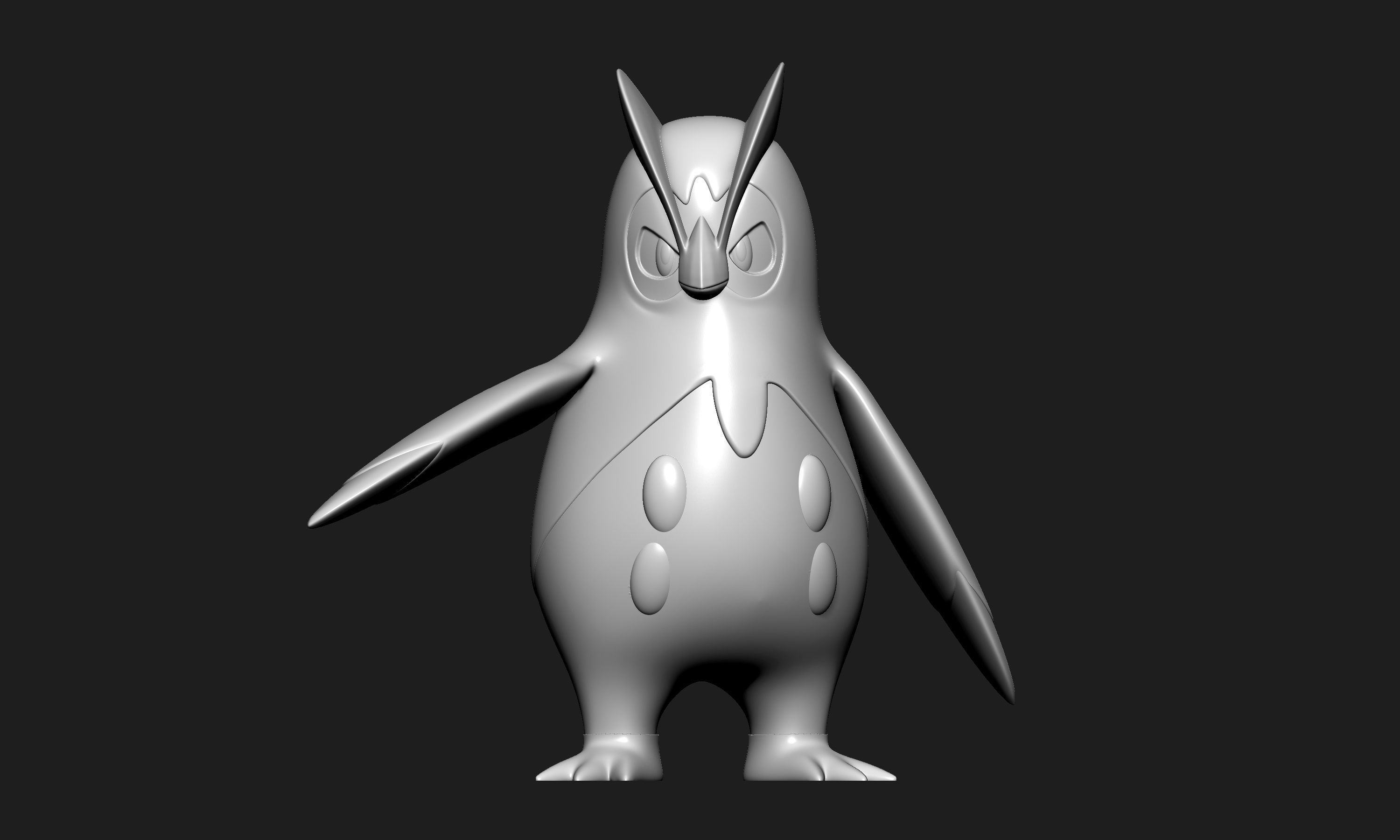 Pokemon - Prinplup with 2 poses 3D print model_2