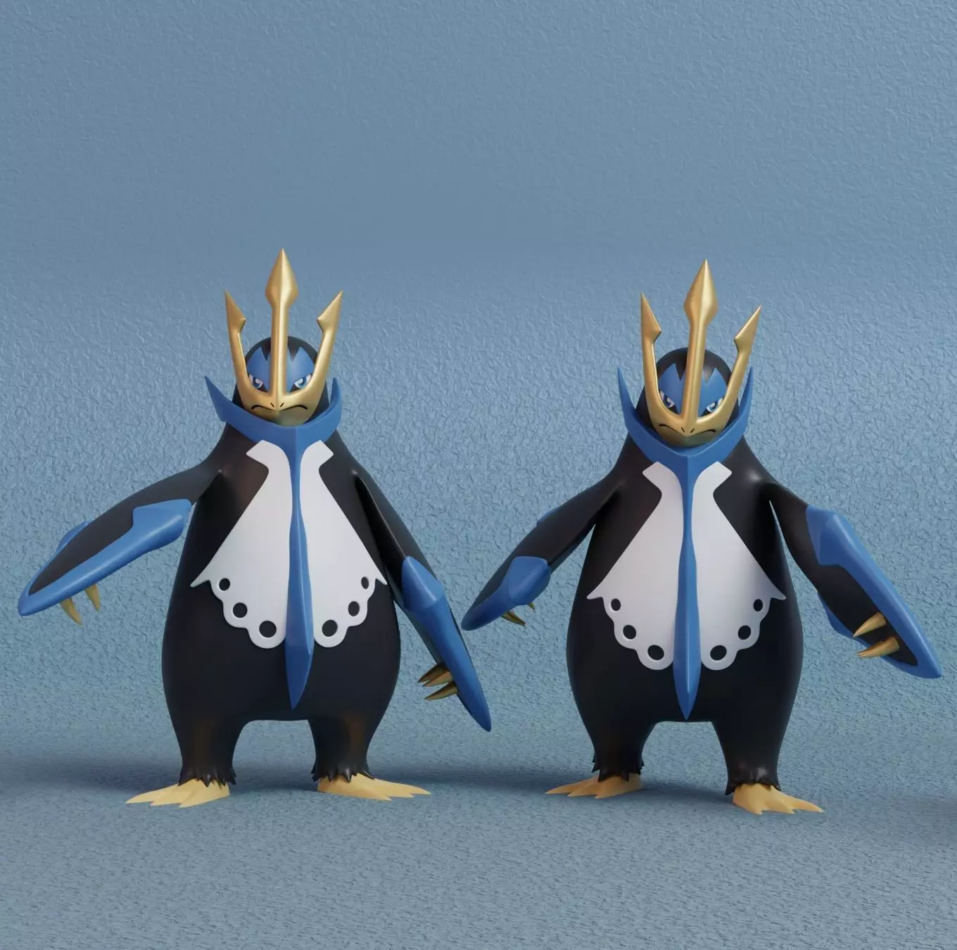 Pokemon - Empoleon with 2 poses 3D print model_0