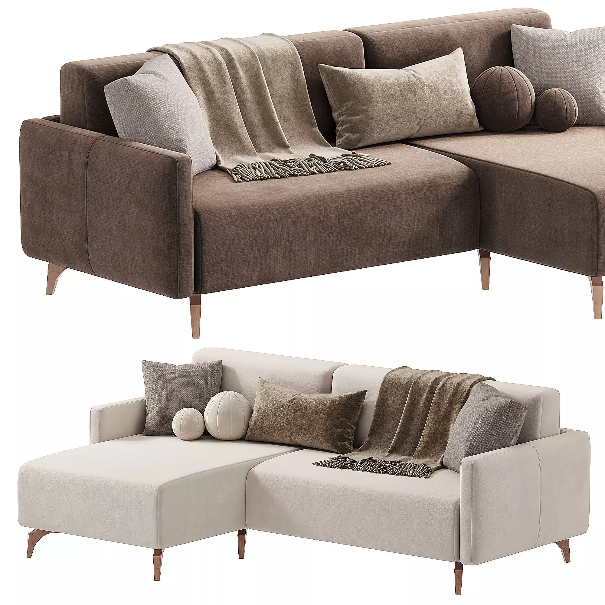 Lieri Barhat Beige 3D model