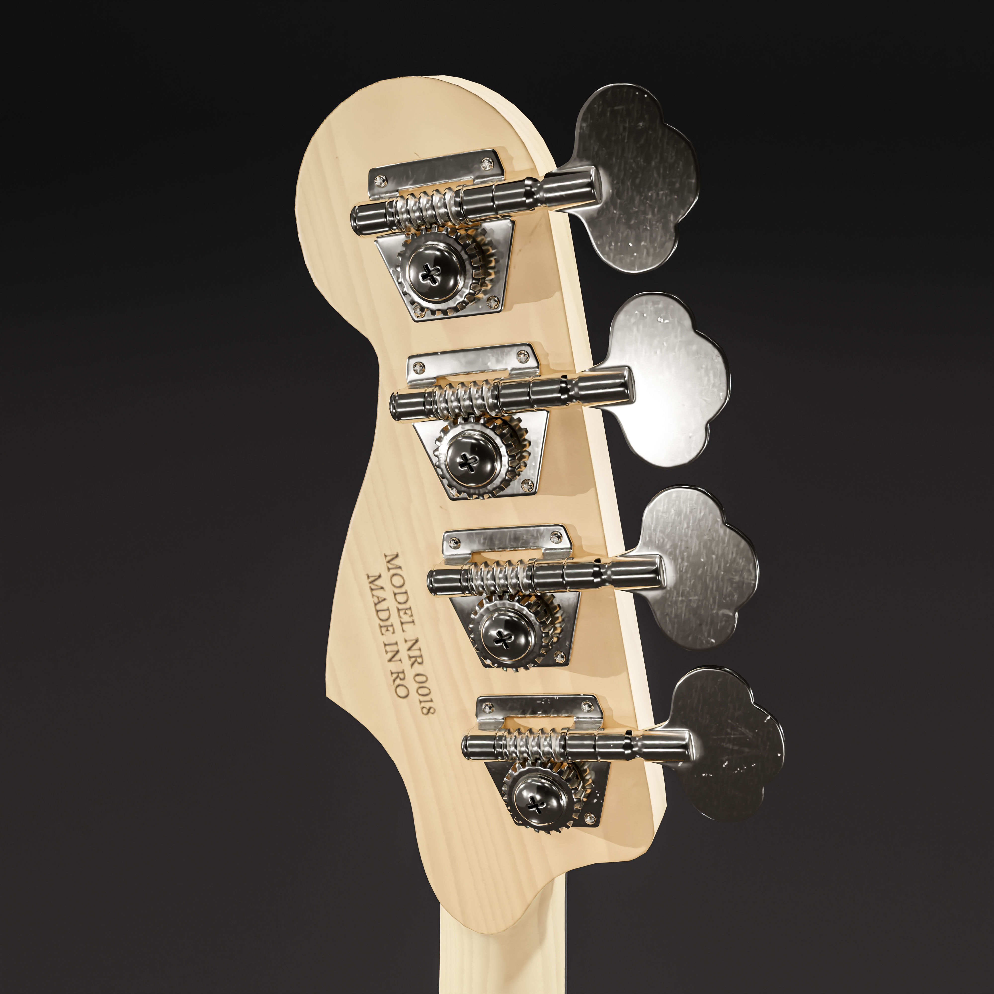 Jazz Bass - 3 Tone Sunburst 3D model_9