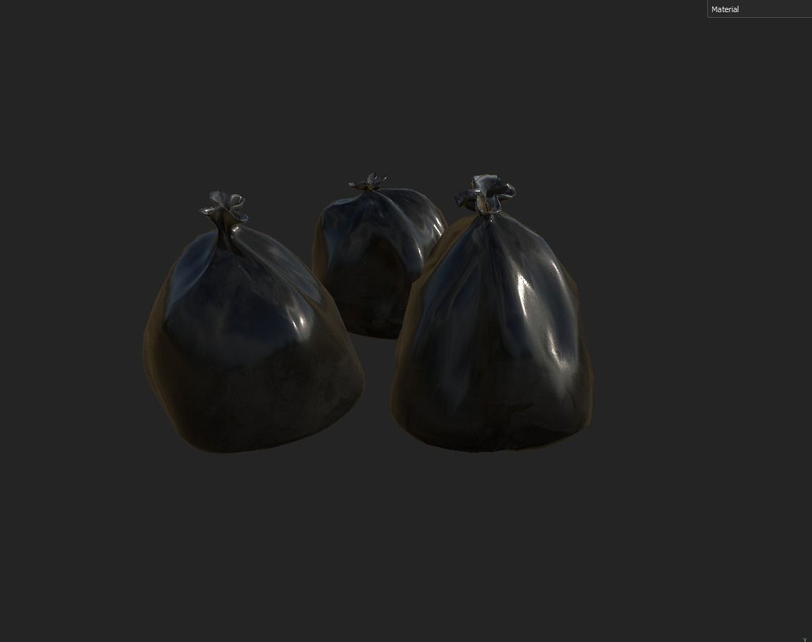Pack os Trashs Low-poly 3D model_4