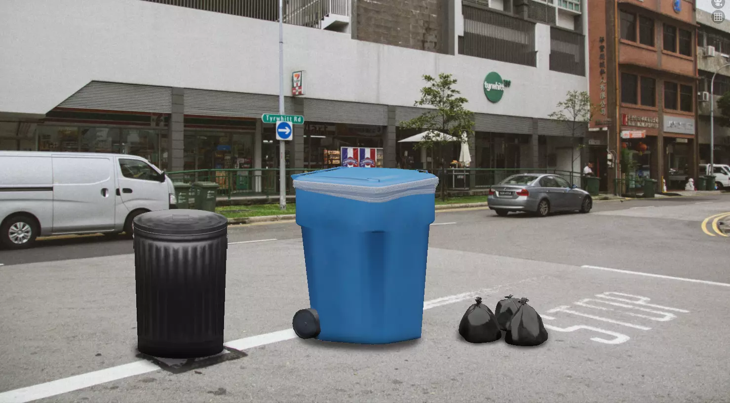 Pack os Trashs Low-poly 3D model_0