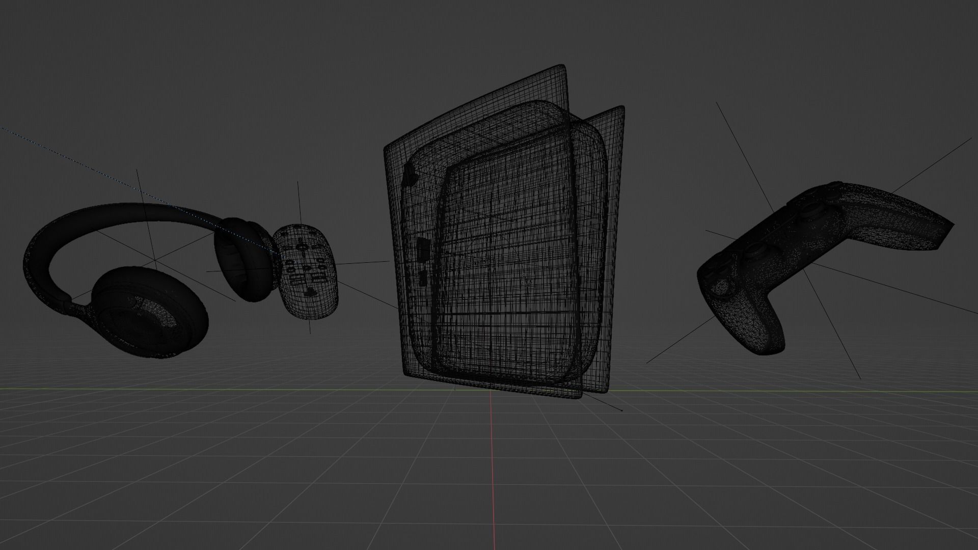 PS5 all product in high quality Low-poly 3D model_18