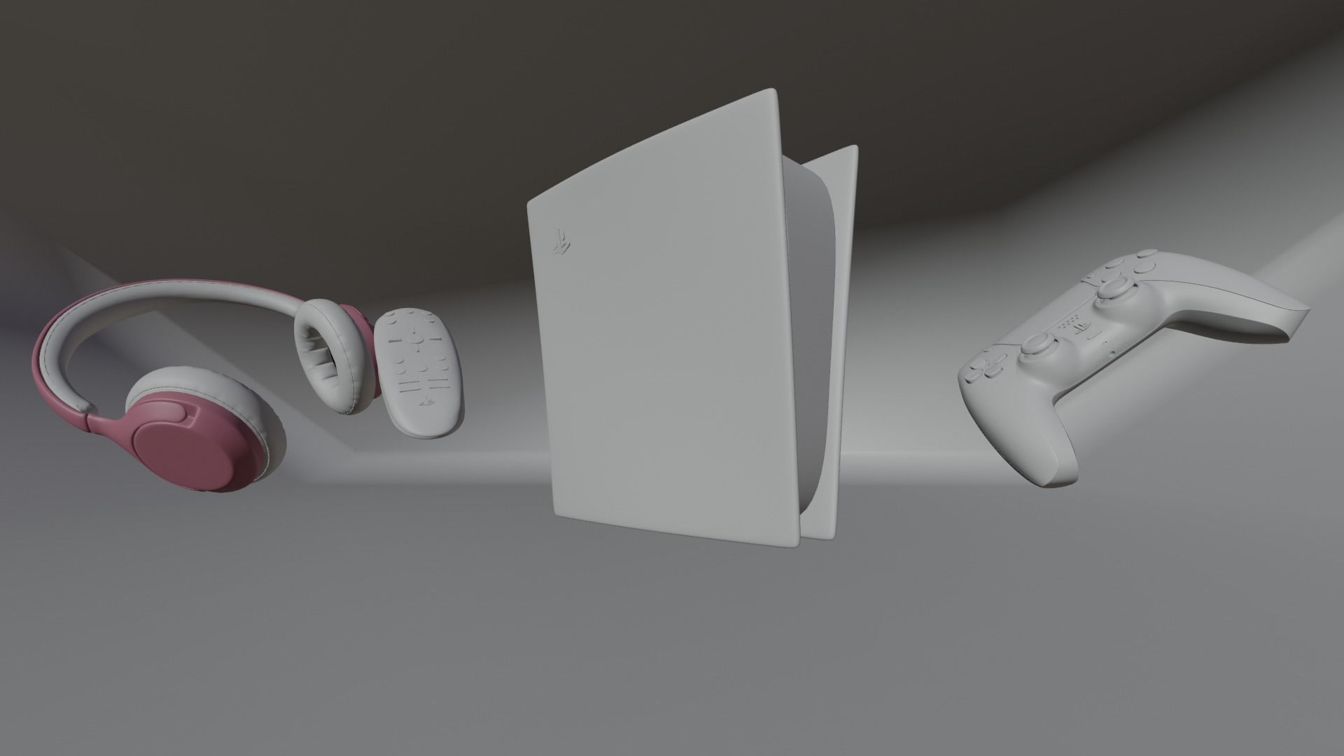 PS5 all product in high quality Low-poly 3D model_19