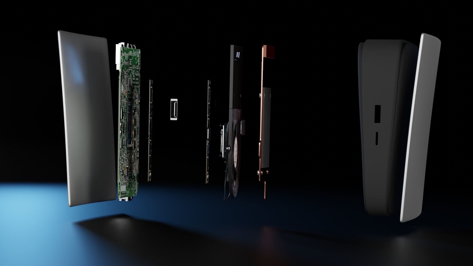 PS5 all product in high quality Low-poly 3D model_4