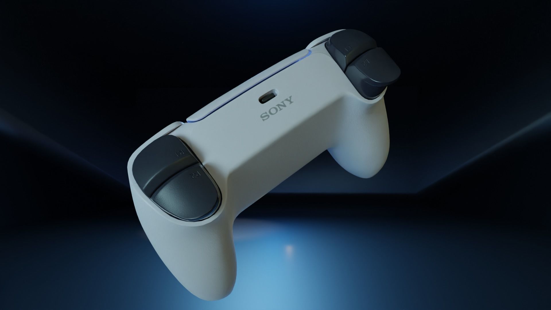 PS5 all product in high quality Low-poly 3D model_3