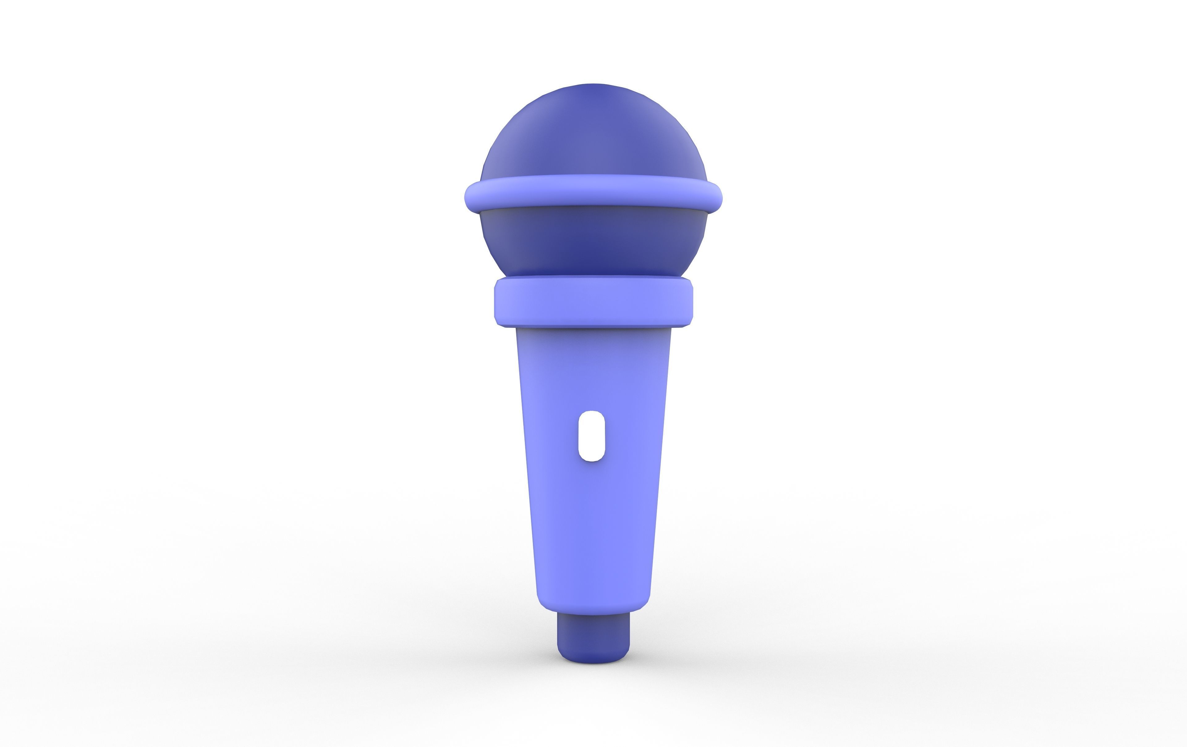 microphone Low-poly 3D model_1