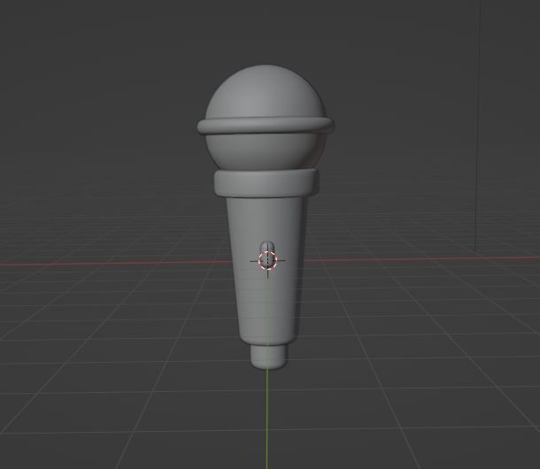 microphone Low-poly 3D model_12