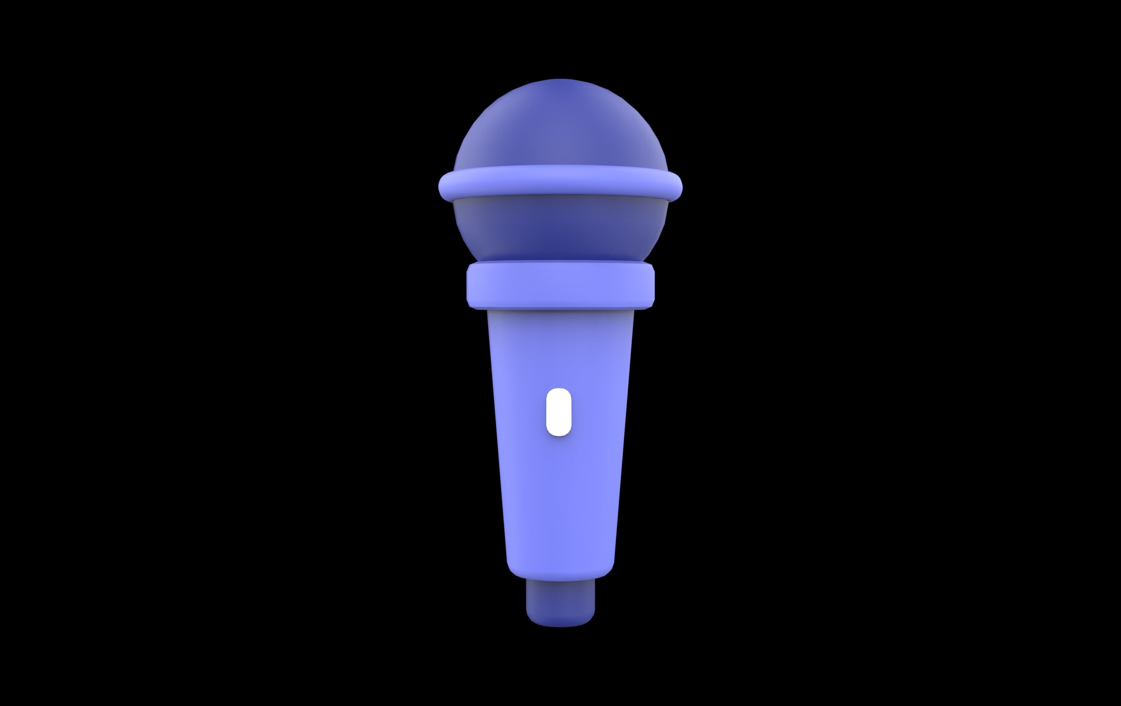 microphone Low-poly 3D model_3