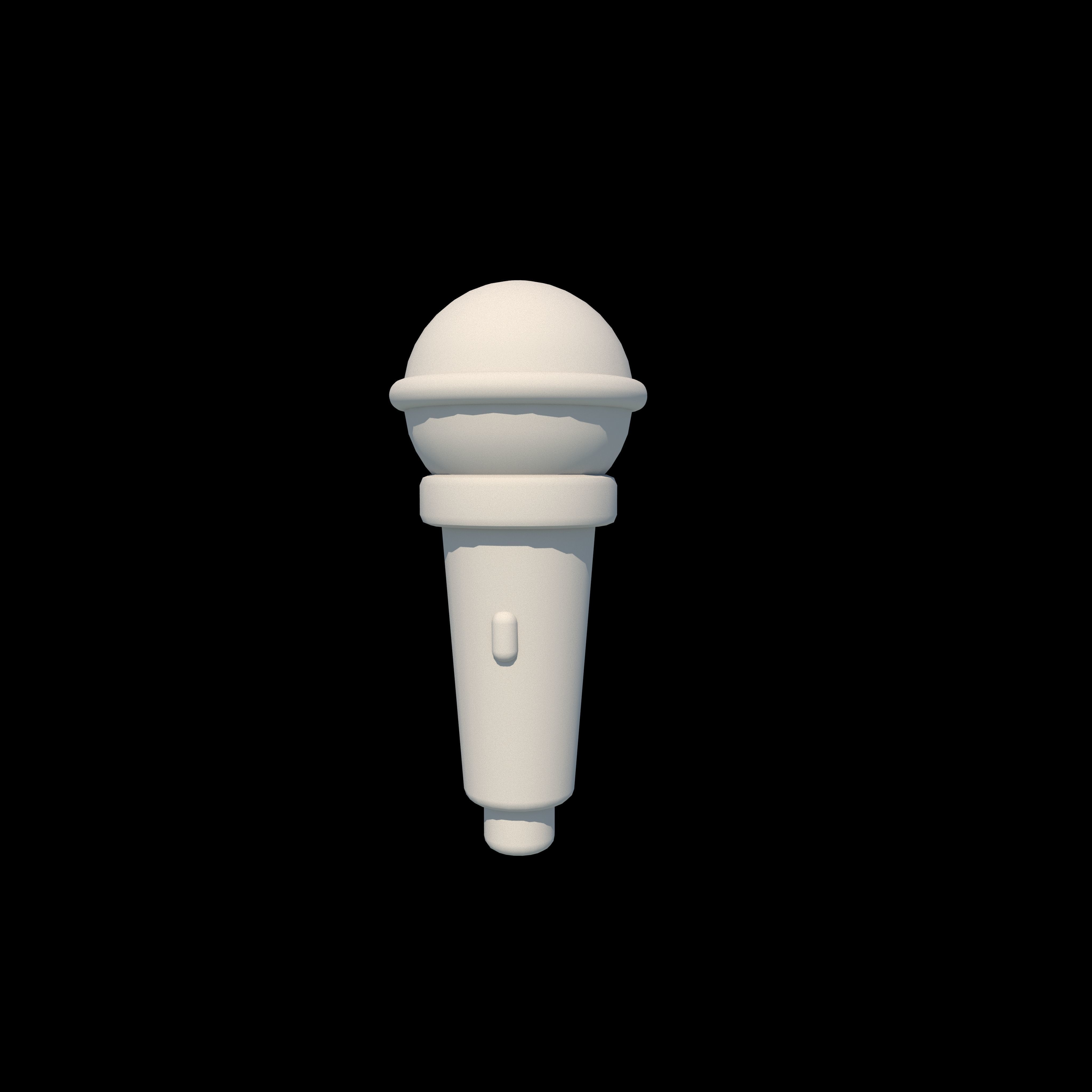 microphone Low-poly 3D model_9