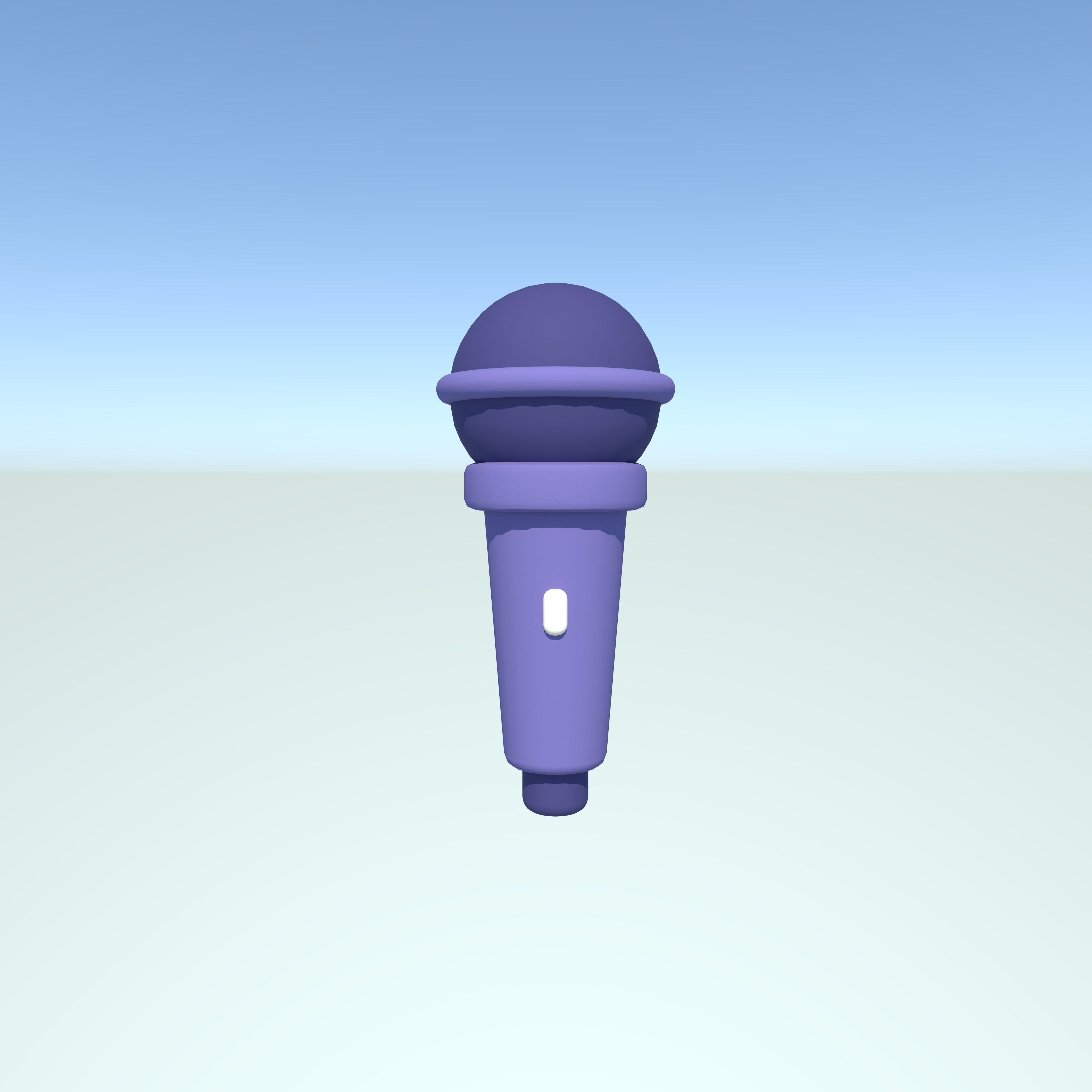 microphone Low-poly 3D model_8