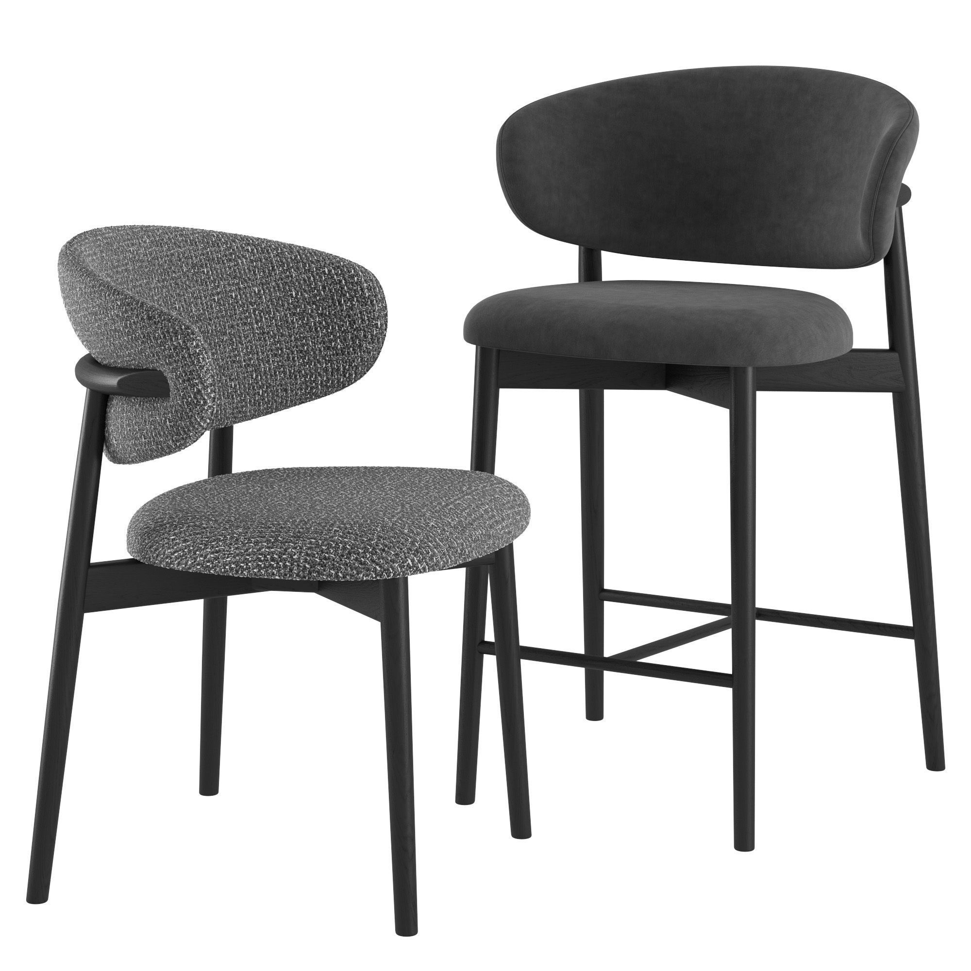 Home chairs and stools OLEANDRO Calligaris 3D model_2