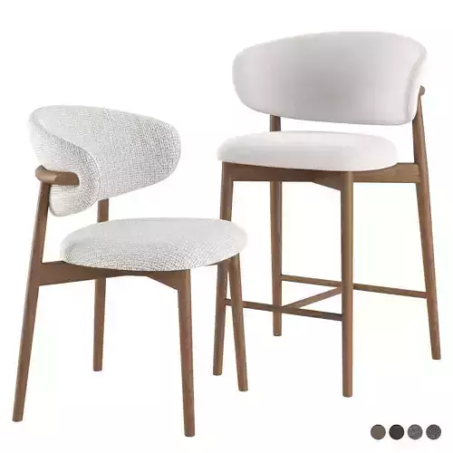 Home chairs and stools OLEANDRO Calligaris 3D model