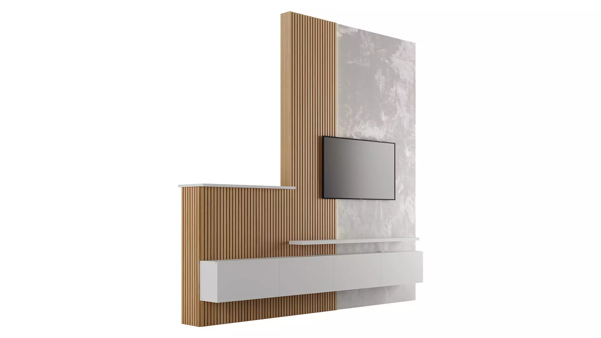 Kitchen Room Furniture TV Stand design by ingriddetalha 3D model_0