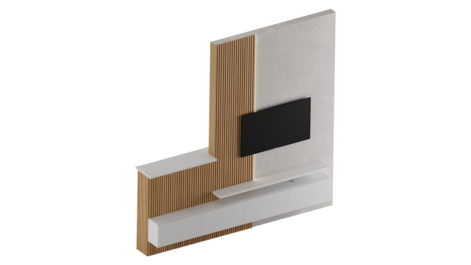 Kitchen Room Furniture TV Stand design by ingriddetalha 3D model_4