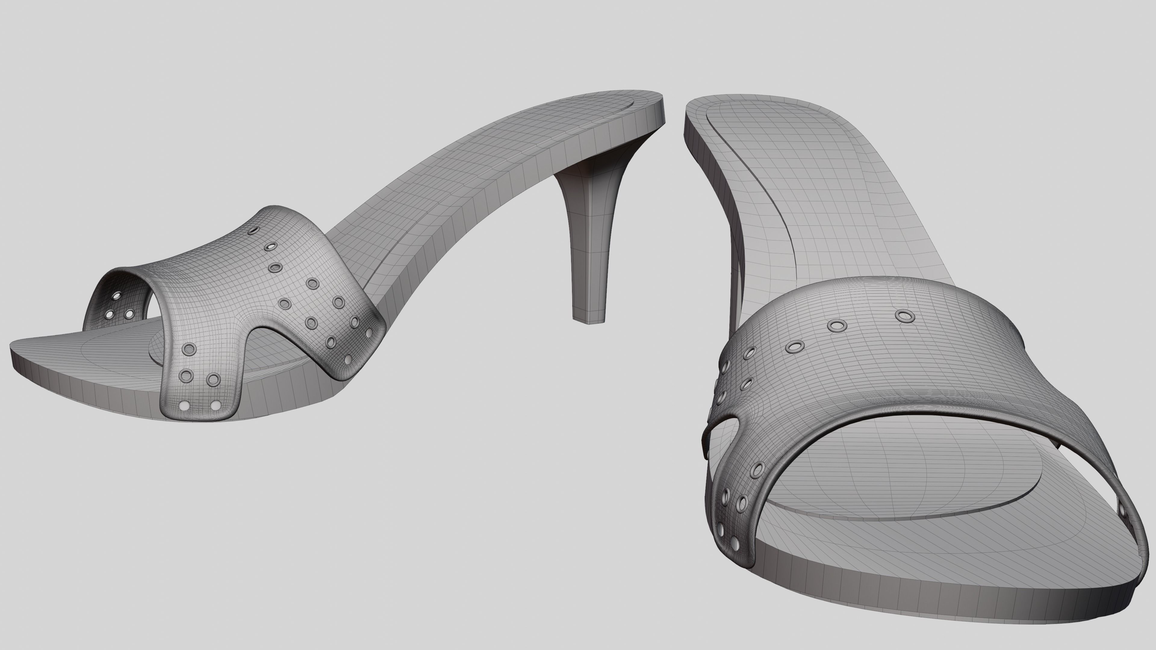 Dior Jelly Mules 3D model_8