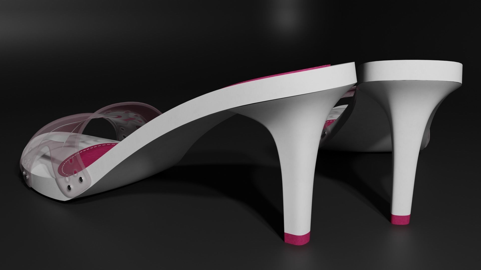 Dior Jelly Mules 3D model_5