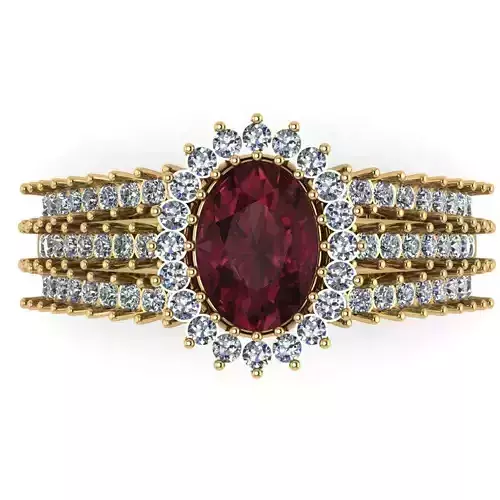 Wedding Engagement Women Ring 3D print model