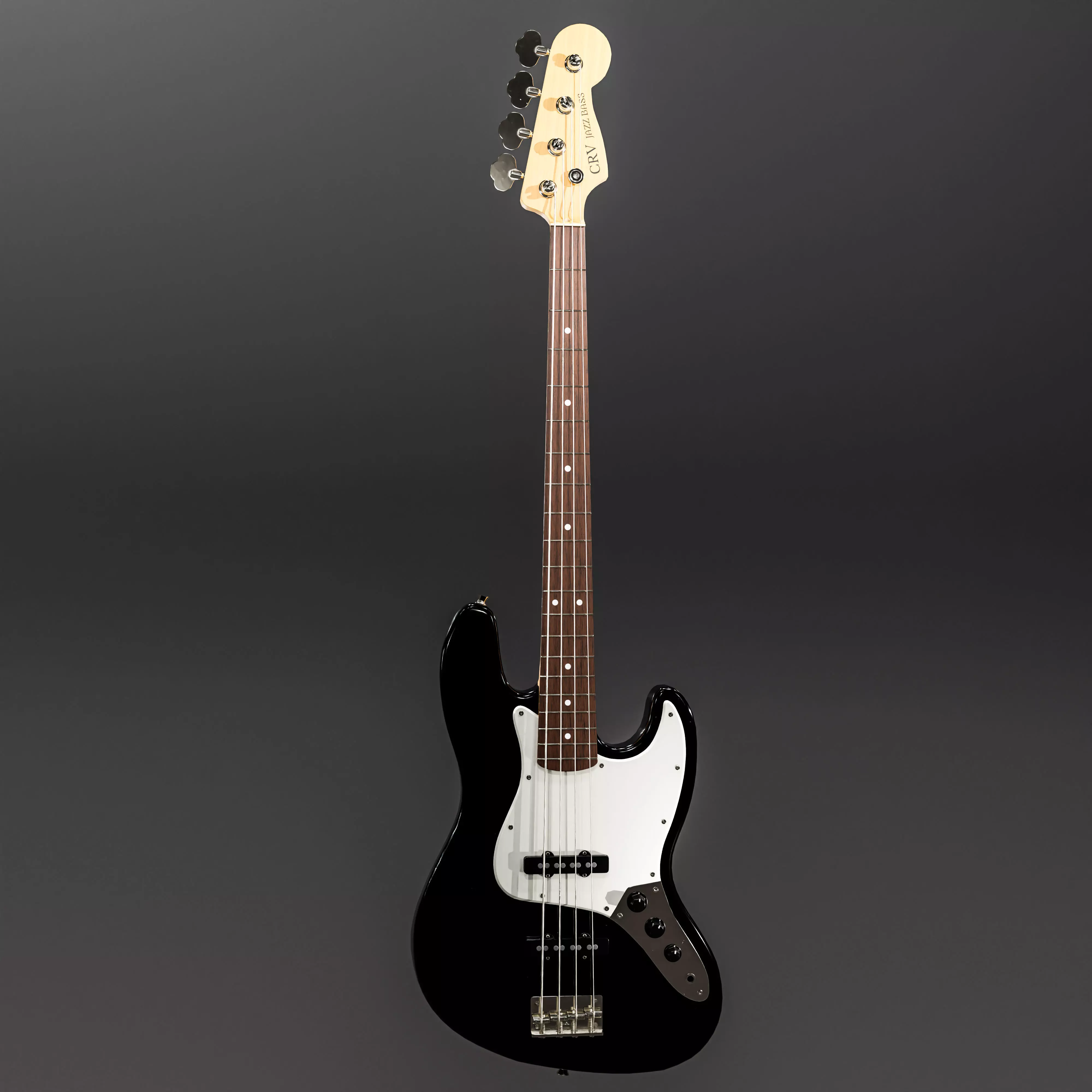 Jazz Bass - Black Low-poly 3D model_0