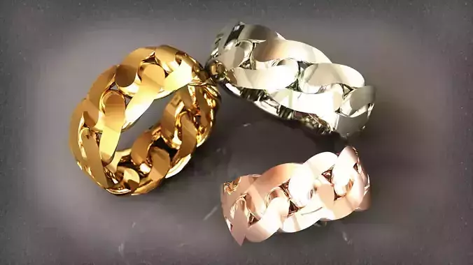 Special 9 mm Cuban chain ring