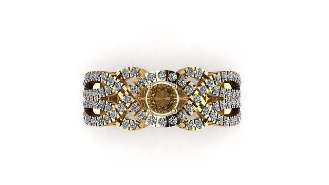 Wedding Engagement Women Ring 3D print model 3D print model