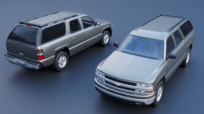 Chevrolet Suburban 2001 3D print model 2