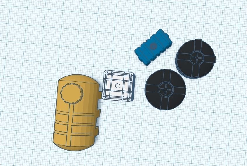 Water tank pack H0 scale 1-87 3D print model_3