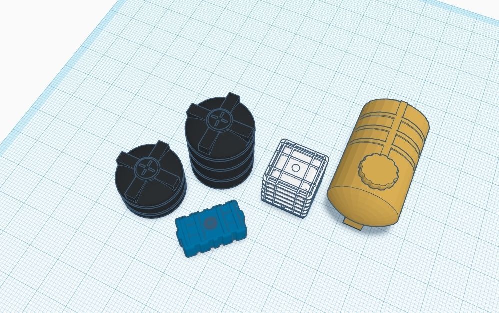 Water tank pack H0 scale 1-87 3D print model_5