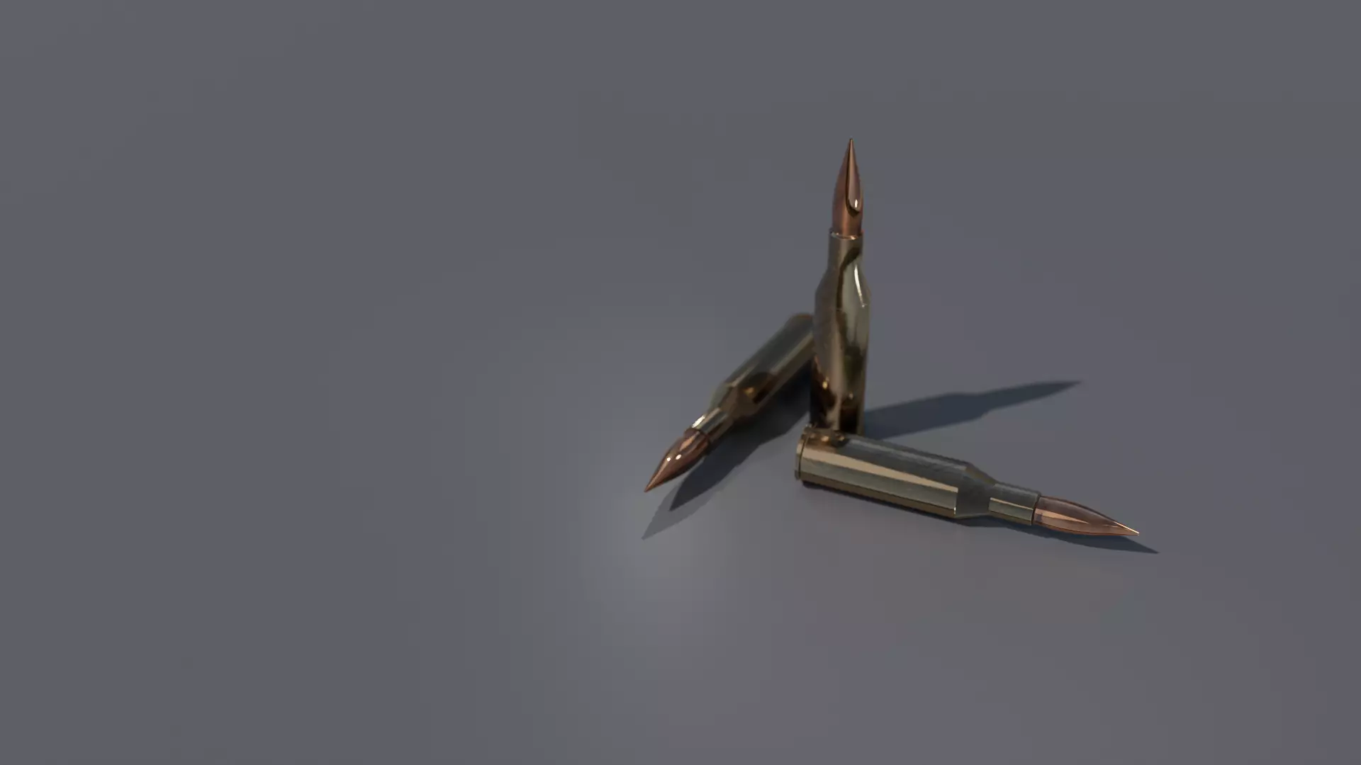 bullet cartridge  Low-poly 3D model_0
