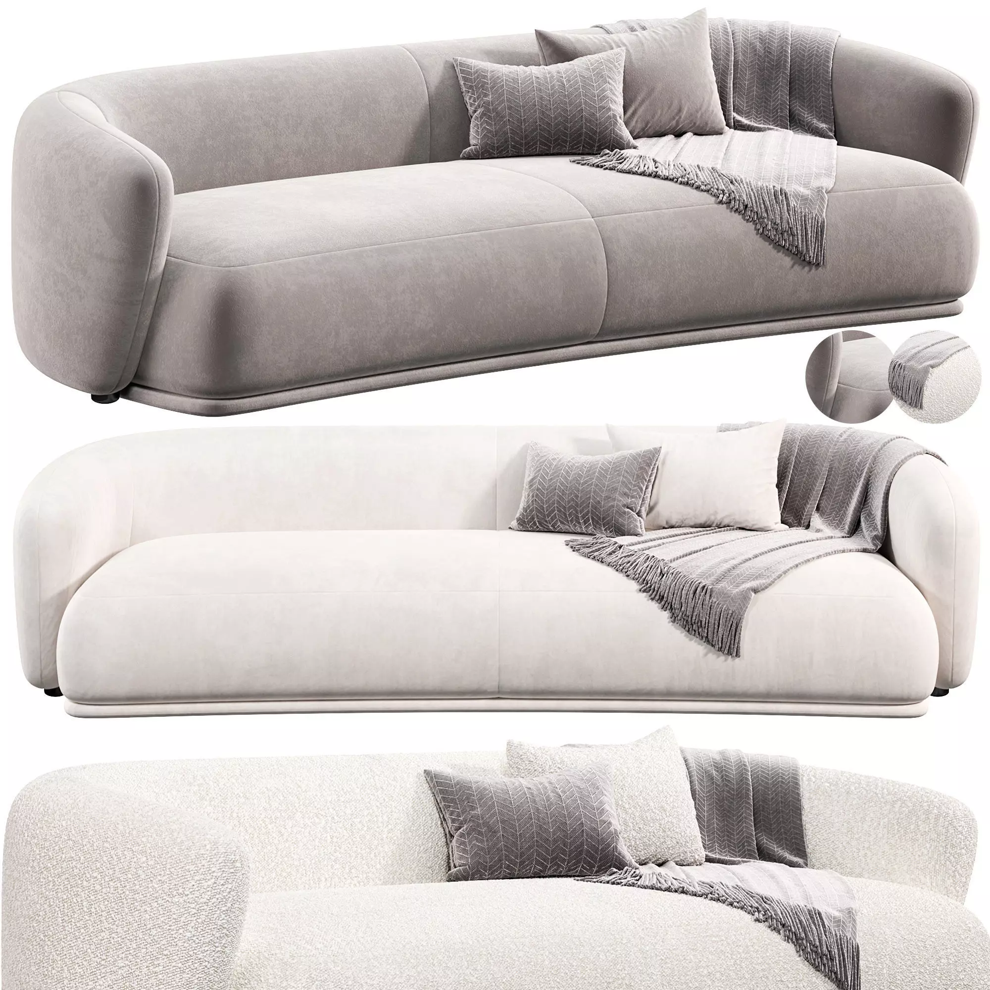 Rene Sofa by Meridiani 3 3D model