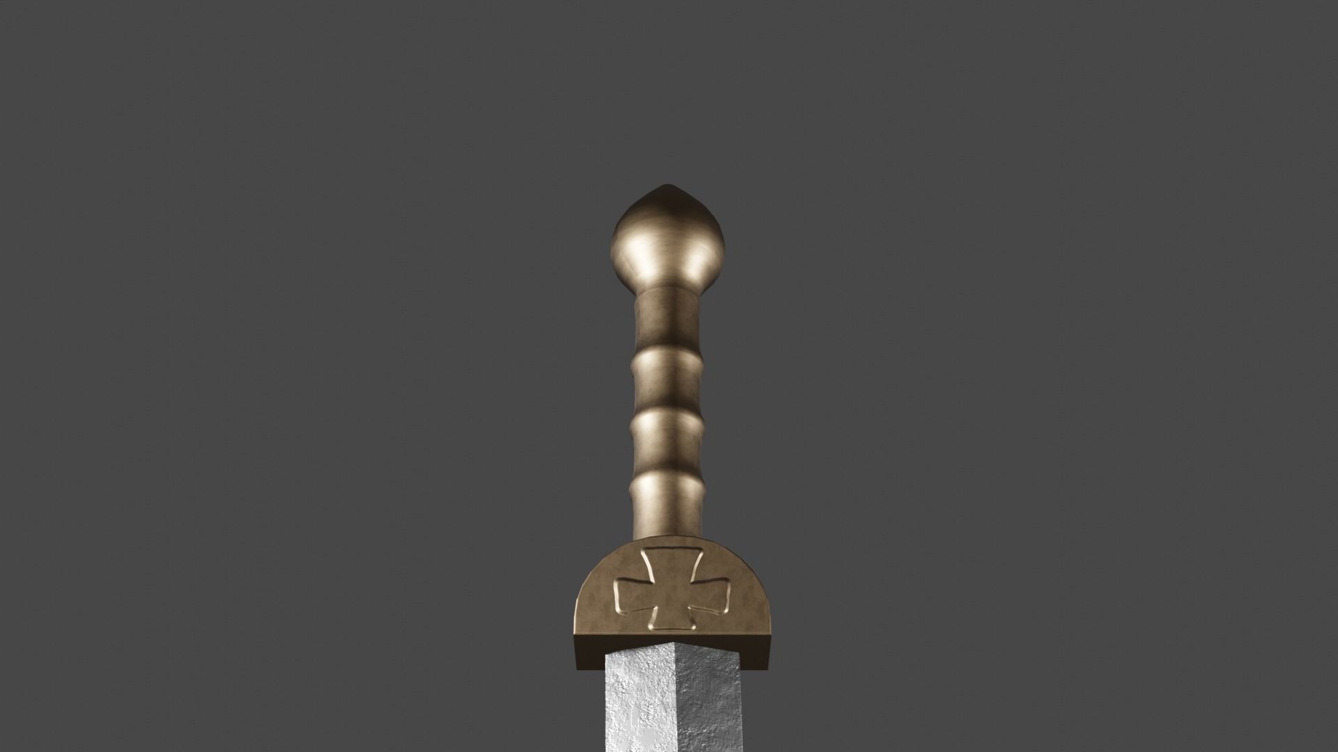 Gladius sword Low-poly 3D model_10