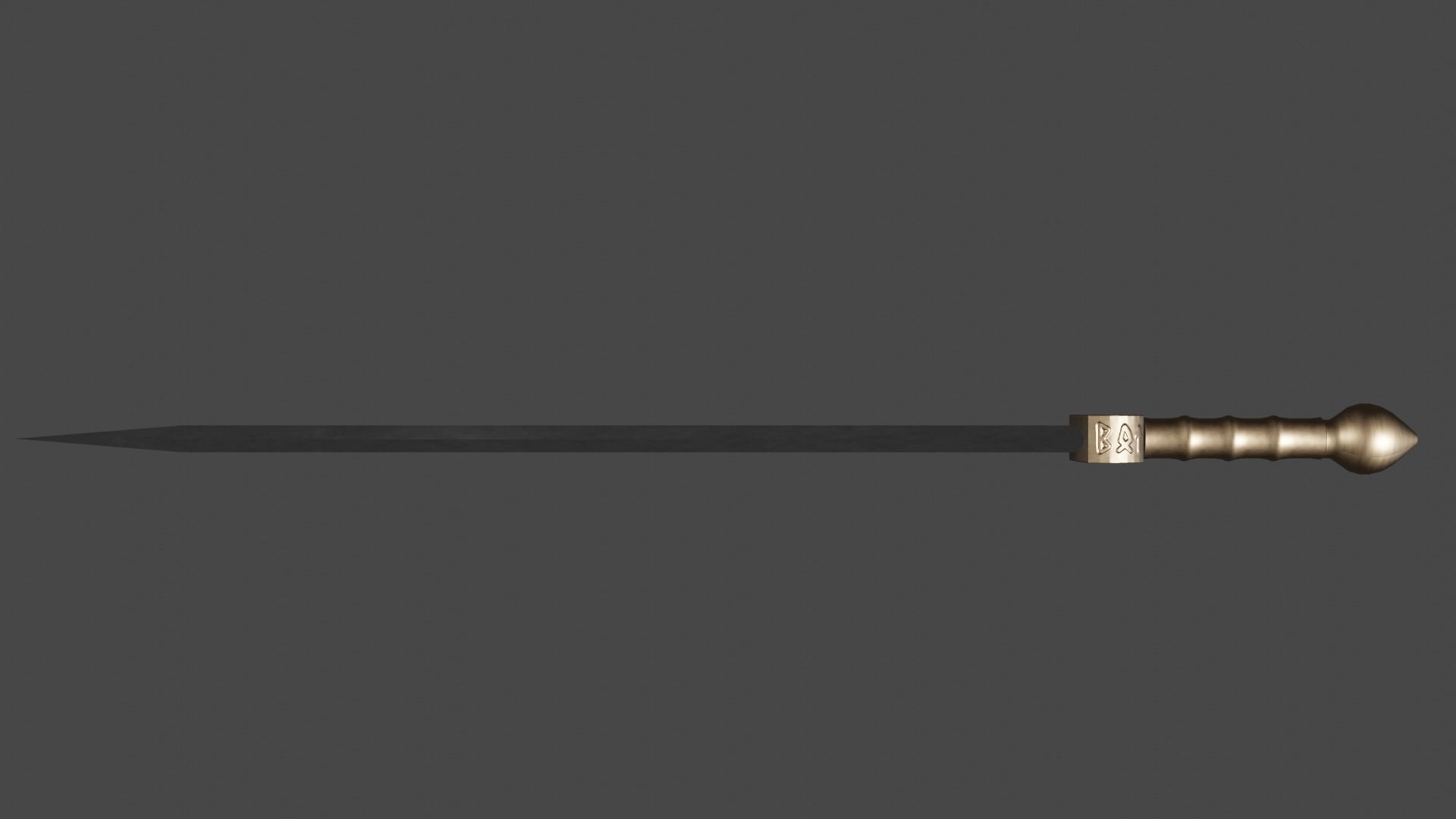 Gladius sword Low-poly 3D model_11