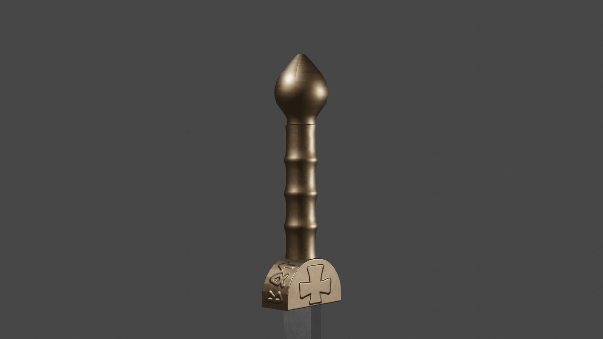 Gladius sword Low-poly 3D model_8