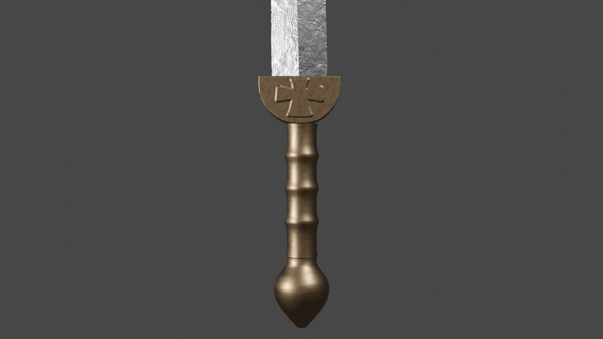 Gladius sword Low-poly 3D model_7
