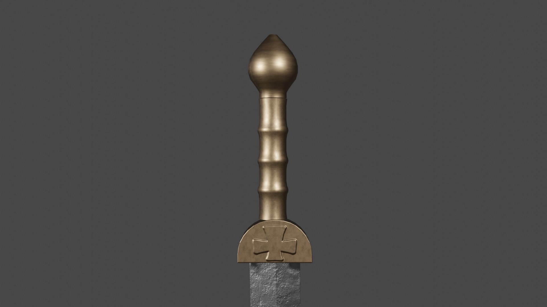 Gladius sword Low-poly 3D model_6