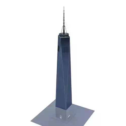 One World Trade Center Detailed Skyscraper 3D Model 3D model