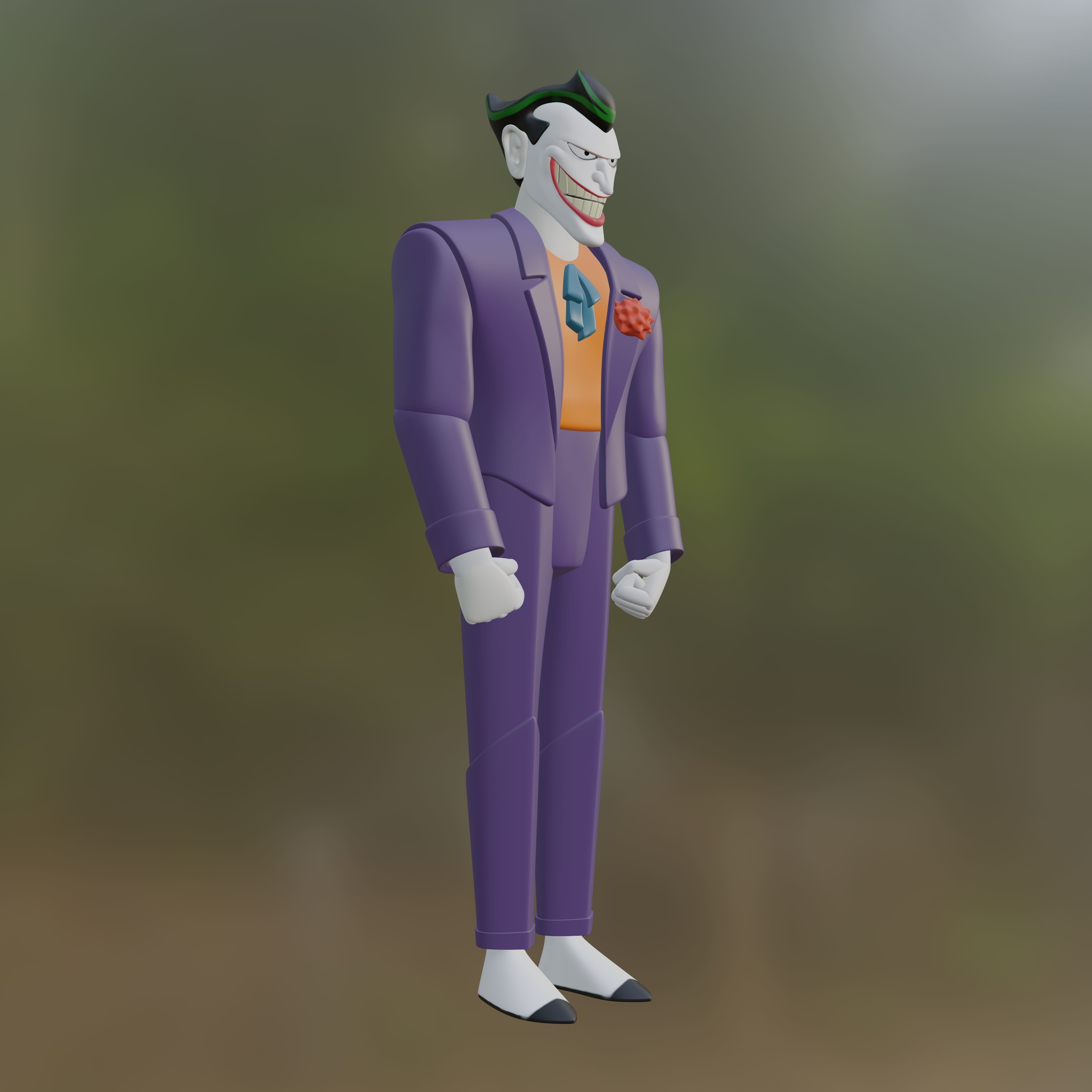 Joker from The Batman Animated Series  3D print model_2